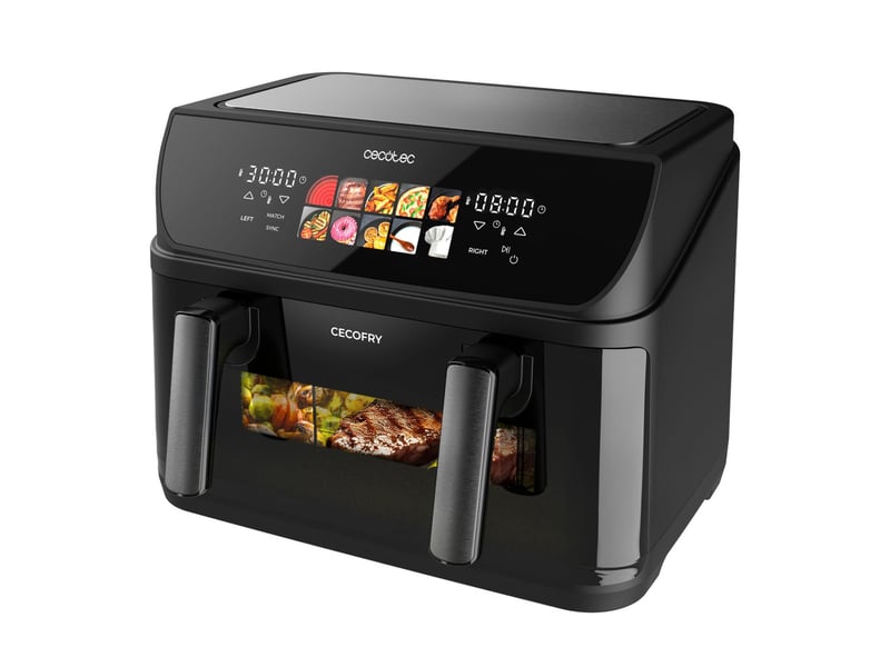Cecotec friteuse à air cecofry&grill duoheat 10000 10l 2800w