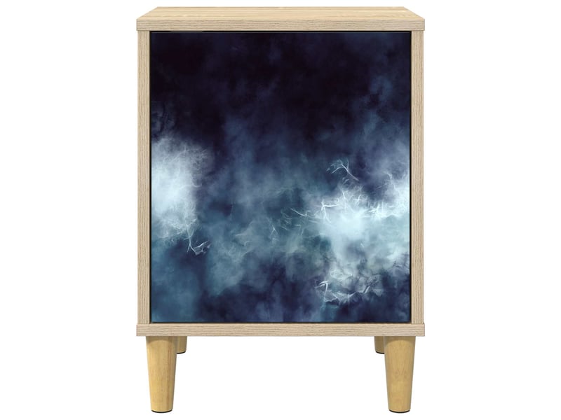  Table de chevet - cabinet de chevet - table de nuit raalte chêne sonoma 36 x 33 x 50 cm  - Conforama D