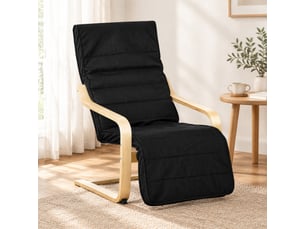 Fauteuil relax manuel MEULVA Polyester noir