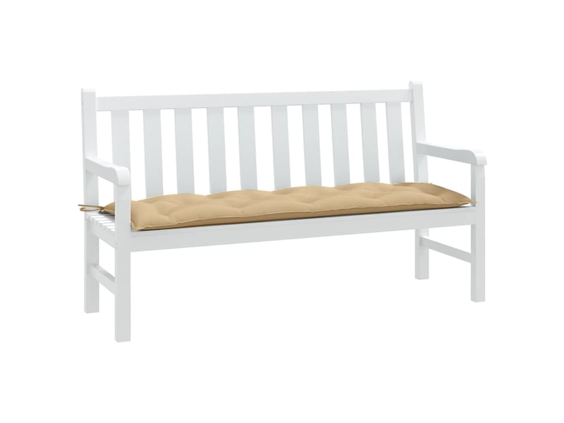  Coussin de banc de jardin, coussin d'assise beige mélangé 150x50x7 cm tissu cf52660  - Conforama B