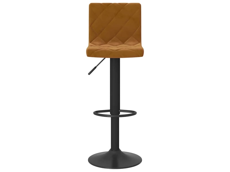  Lot de 2 tabouret de bar, chaise de bar marron velours shl91945  - Conforama D