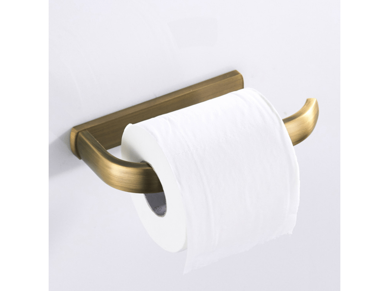  Porte-papier toilette mural, adapté à la salle de bain, à la cuisine, au bureau, etc., 195 x 88 x 26 mm (bronze antique)  - Conforama D