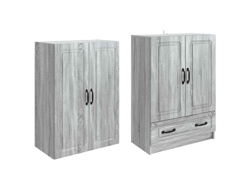  Buffet - ensemble de meubles 2 pc sonoma gris bois d'ingénierie  - Conforama D