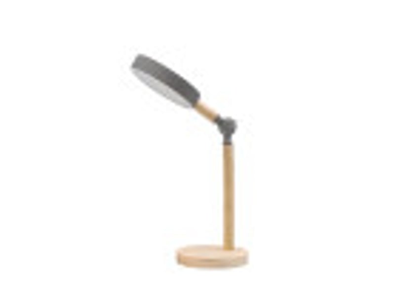  Fabrilamp pontica lampe de bureau led gris et bois 15 w 1125 lm, articulée, 3 températures 246871082 - Conforama B