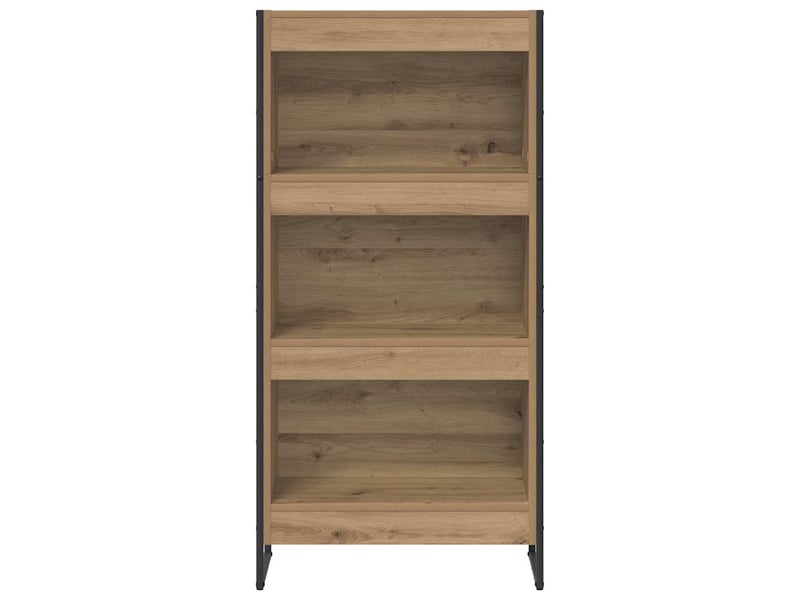  Bibliothèque, armoire à livres 60 x 30 x 121 cm bois d'ingénierie chêne artisan  - Conforama E