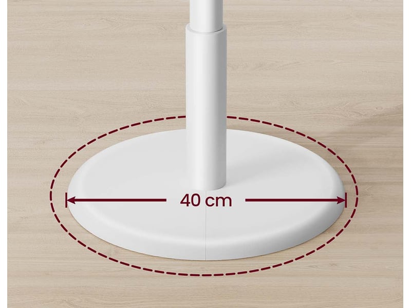  Portemanteau sur pieds avec 8 crochets pour manteaux et chapeaux 40 x 171,8 cm style moderne entrée en bois d'hévéa beige 12_0012220  - Conforama B