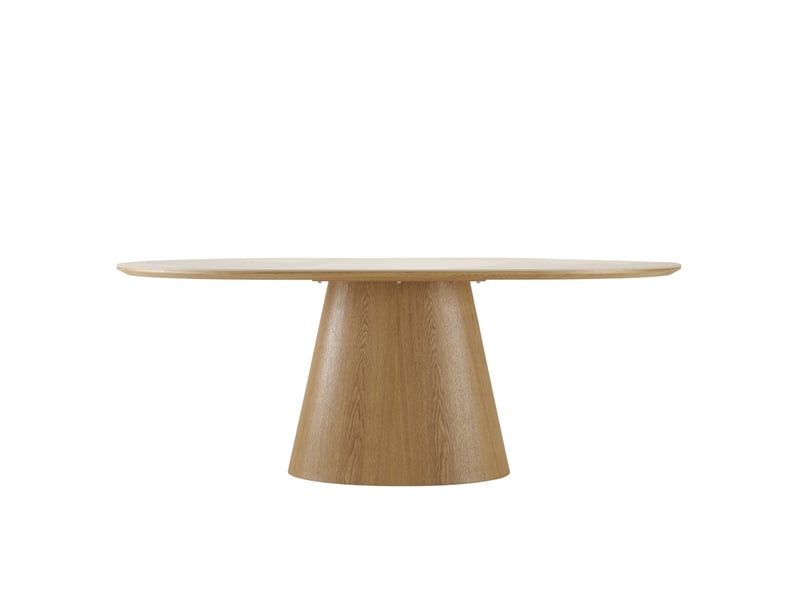 Ugo - table à manger 200x90cm plateau céramique pieds bois  - Conforama D