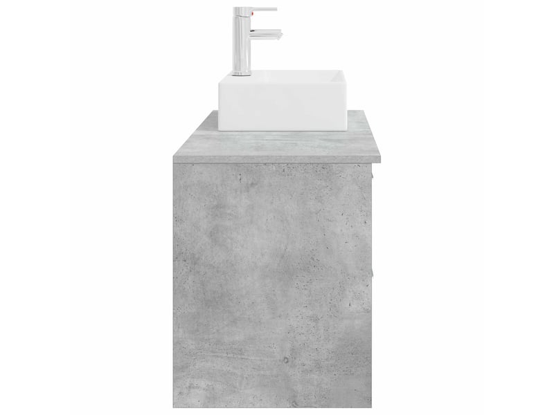  Ensemble de mobilier de salle de bain 2 pcs gris béton shl5857  - Conforama E
