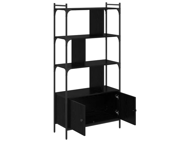  Bibliothèque 6 niveaux, armoire à livres 76,5 x 30 x 154,5 cm bois d'ingénierie shl682  - Conforama E