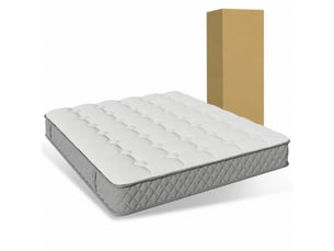 Matelas 90x200 cm Ressorts ensachés + mousse soutien Medium épaisseur 20 cm