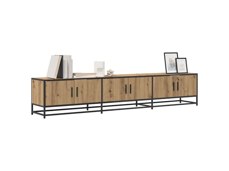  Meuble tv - unites tv 210 x 35 x 41 cm chêne artisanal bois d'ingénierie  - Conforama C
