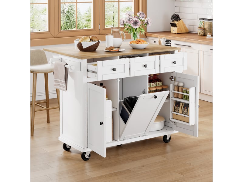  Desserte 3 portes 3 tiroirs coloris blanc mdf desserte blanc - Conforama E