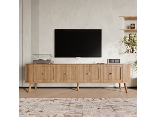 Meuble tv coloris bois clair    
