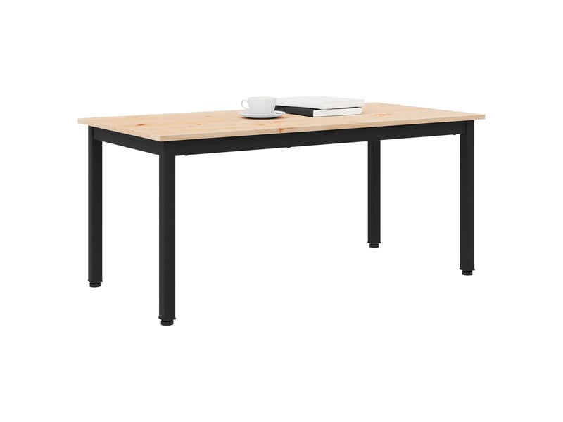  Table basse - table de salon - table à thé naturel 100 x 50 x 45 cm bois de pin massif  - Conforama C