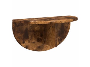 Étagère flottante, étagère suspendue montage mural chêne fumé 48 x 24 x 24 cm cf42490