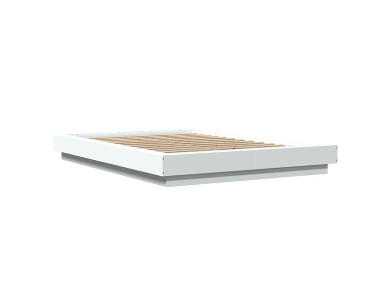  Lit double- lit adulte -  cadre de lit sans matelas blanc 135x190 cm  - Conforama B