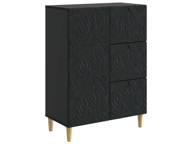  Buffet - bahut - meuble de rangement noir 66 x 34,5 x 90 cm bois d'ingénierie  - Conforama A