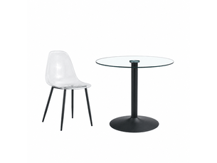 Ensemble table rond(e)  4 chaise(s)  <strong></strong> <strong></strong> 