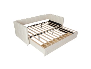 Lit banquette 90x190 cm <strong>HNCBB</strong>  <strong></strong> coloris beige