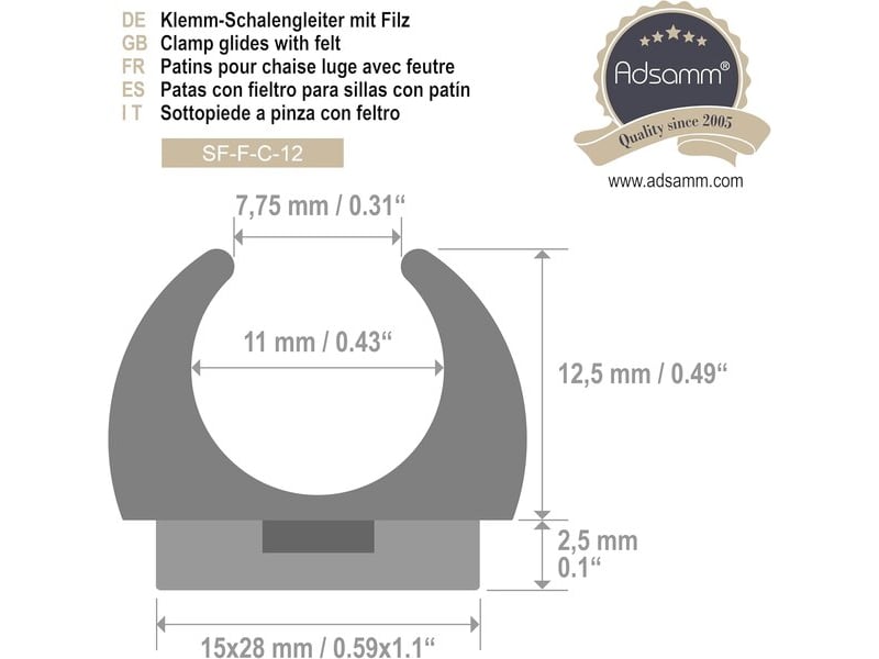  Set de 32 dessous de verre en feutre noirs de 10-11 mm, plots à pression interchangeables pour chaises en acier  - Conforama B