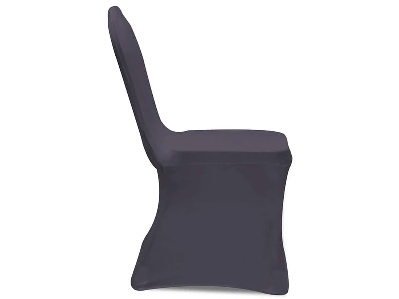  Housse de chaise extensible 4 pcs anthracite cf32381  - Conforama D