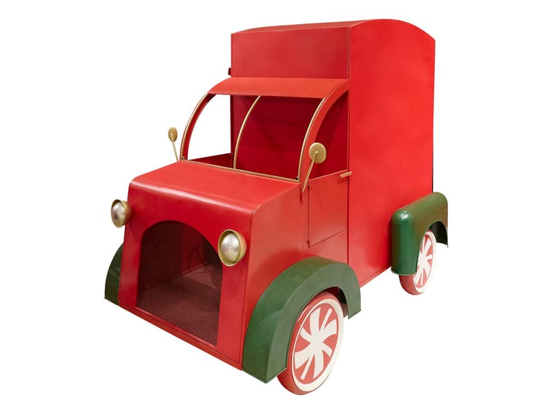  Food truck de noël en métal h. 184 cm  - Conforama A