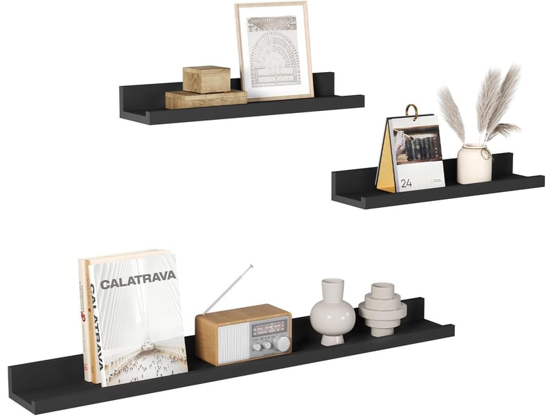 Lot De 3 étagères Flottantes IKEA - Blanc Arctique Brillant, 40x30x5 Cm, Neuf