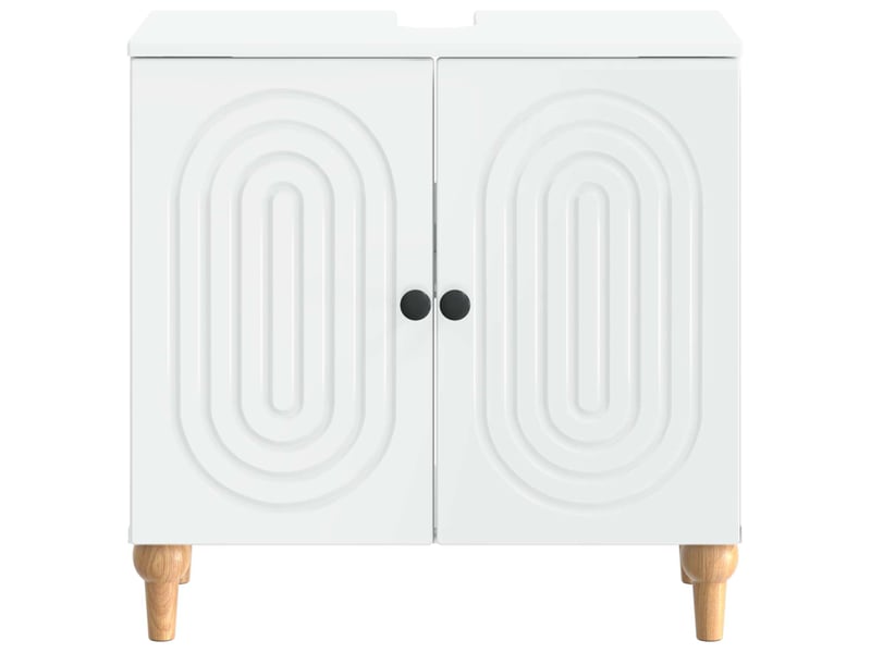  Meuble sous lavabo de salle de bain alkmaar blanc cf64795  - Conforama D