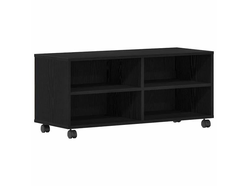  Meuble tv - banc tv - meuble de rangement 90 x 35 x 40,5 cm noir bois d'ingénierie  - Conforama A