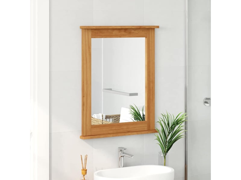  Miroir, miroir décoratif vigo marron miel 55,5 x 5 x 70 cm bois de pin massif cf62934  - Conforama C