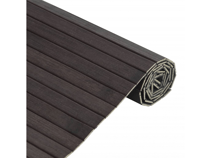  Tapis rectangulaire en bambou marron foncé 70x300 cm - comfortxl 376755 - Conforama D