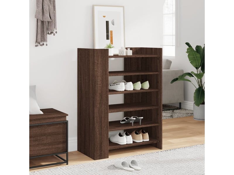  Meuble à chaussure | armoire à chaussures chêne marron 74,5x37,5x100 cm  - Conforama B