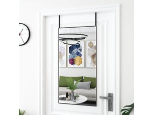 Miroir rectangulaire à fixer coloris noir <strong></strong>  <strong></strong> - 50 cm x 100 cm