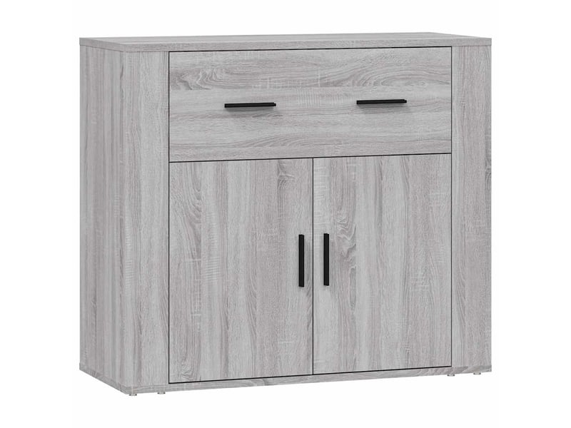  Buffet - bahut - meuble de rangement sonoma gris 80x33x70 cm bois d'ingénierie  - Conforama A