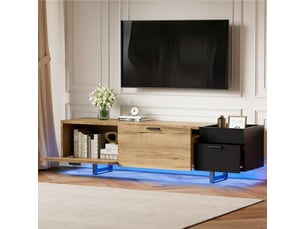 Meuble tv coloris bicolore 180 cm <strong></strong> <strong></strong>