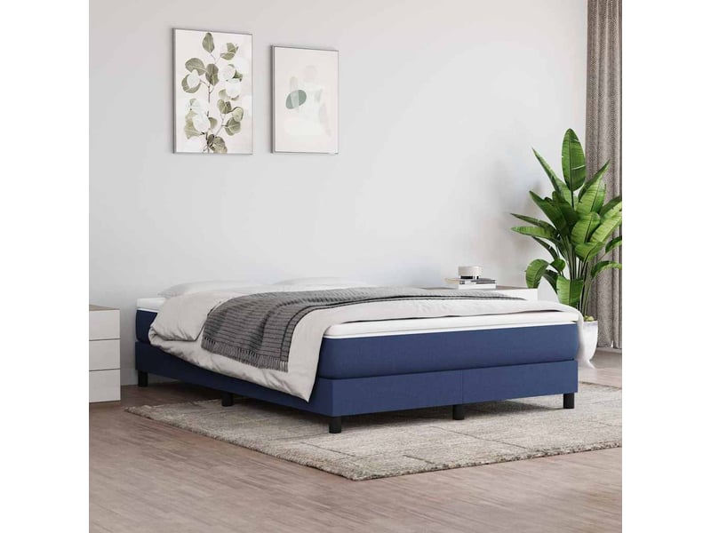  Matelas de lit à ressorts ensachés fermeté moyenne bleu 140x200x20 cm tissu  - Conforama B