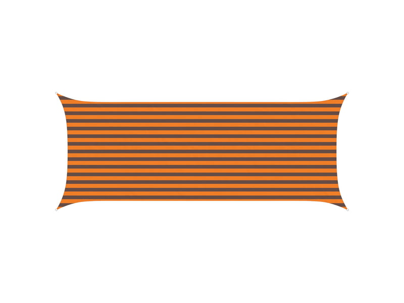  Voile d'ombre - voile d'ombrage - voile parasol orange et marron 2 x 5 m 100 % polyester oxford  - Conforama A