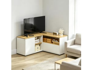 Meuble tv coloris bicolore 90 cm <strong>VIVRYN</strong> <strong></strong>