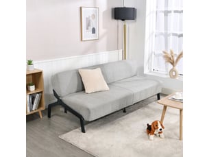 Banquette lit clic clac couchage Quotidien MEUBLES COSY  gris