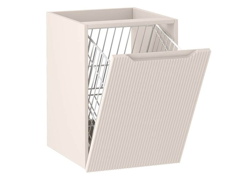  Meuble avec panier à linge suspendu novo cachemire mat 40 cm  - Conforama A