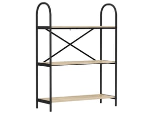 Étagère 3 niveaux, étagère de rangement 80 x 30 x 109 cm bois d'ingénierie shl1627