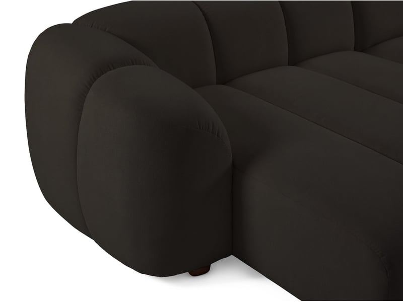  Selsey millma - canapé d'angle - 300 cm - velours marron Millma - Conforama E