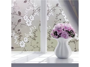 Film fenetre anti regard occultant fleur film electrostatique vitre 50x200cm