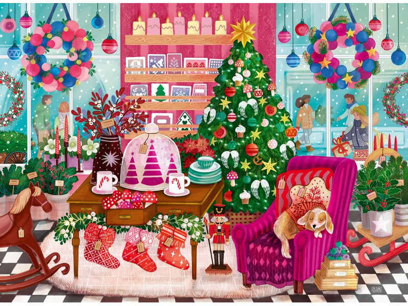  Puzzle 500 pièces - magasin de noël 12001933 - Conforama A