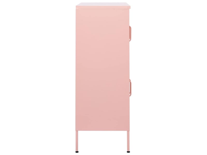  Armoire de rangement, rangement bureau rose 80x35x101,5 cm acier shl430  - Conforama D