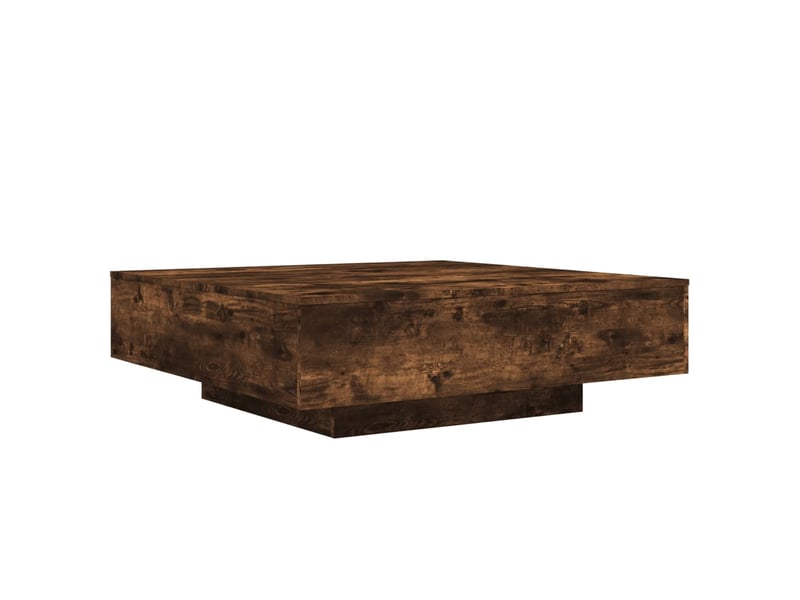  Table basse | table d'appoint salon chêne fumé 100x100x31 cm bois d'ingénierie  - Conforama A
