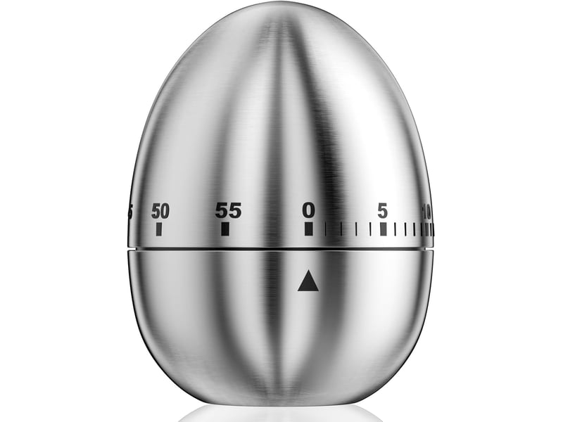  Minuteur à œufs inoxydable,alarme rotative mécanique, timer cuisine de 60 minutes, pour la cuisine cuisson pâtisserie sport No Commercial reference - Conforama A