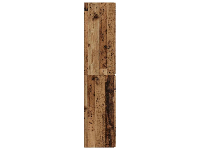 Cabinet salle de bain mural, meuble de rangement bois ancien 33x34.5x160 cm shl2484 - Conforama D