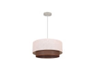 Suspension rustique ABRILA Cantina 3 lumières E27 marron rustique, métal résine et polycarbonate, hauteur réglable 40-70 cm, 50 x 50 cm