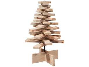 Sapin de noël - arbre de noël en bois pour décoration 60 cm bois massif de pin